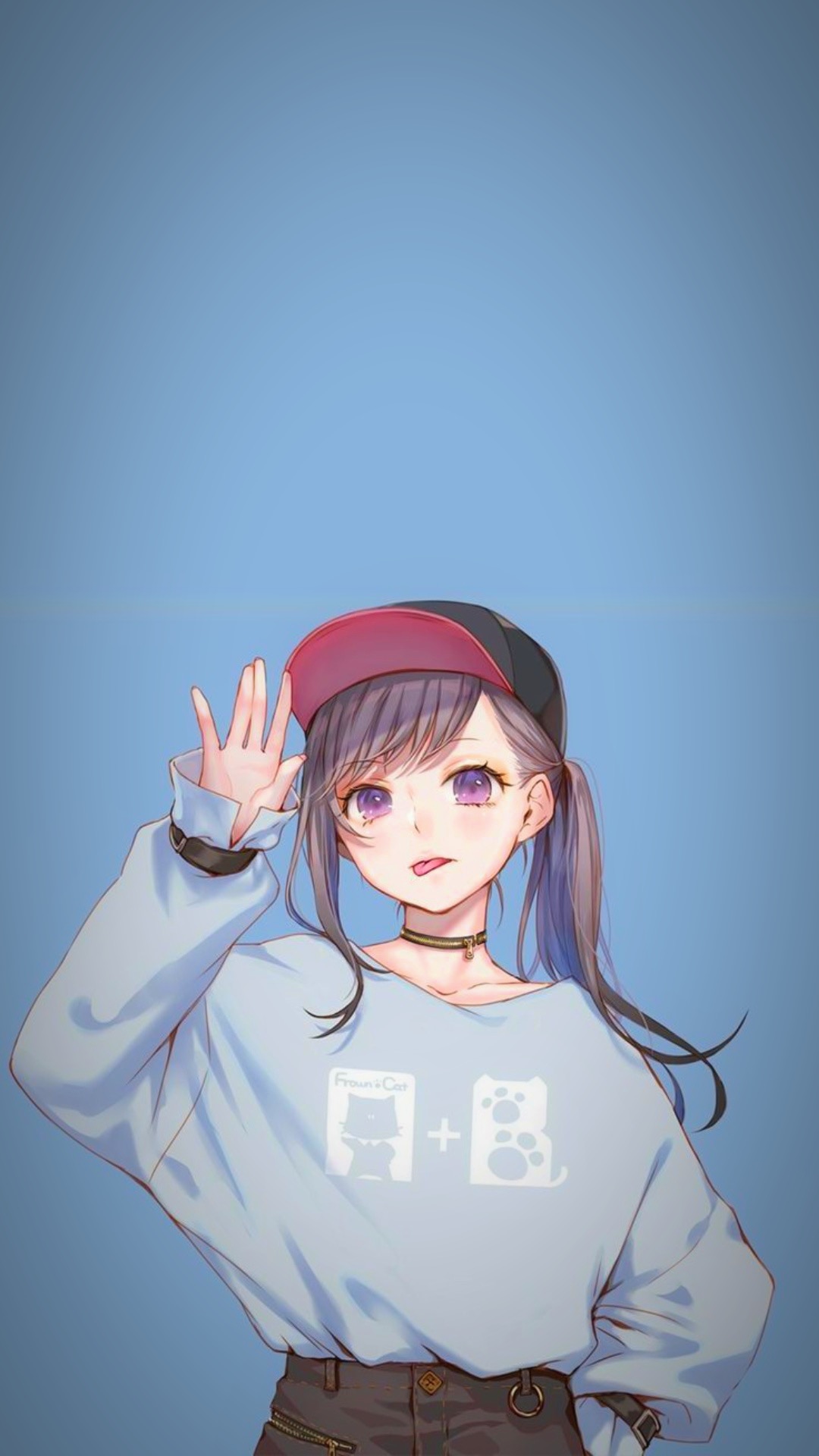 Cute Cartoon Girl Wallpaper HD