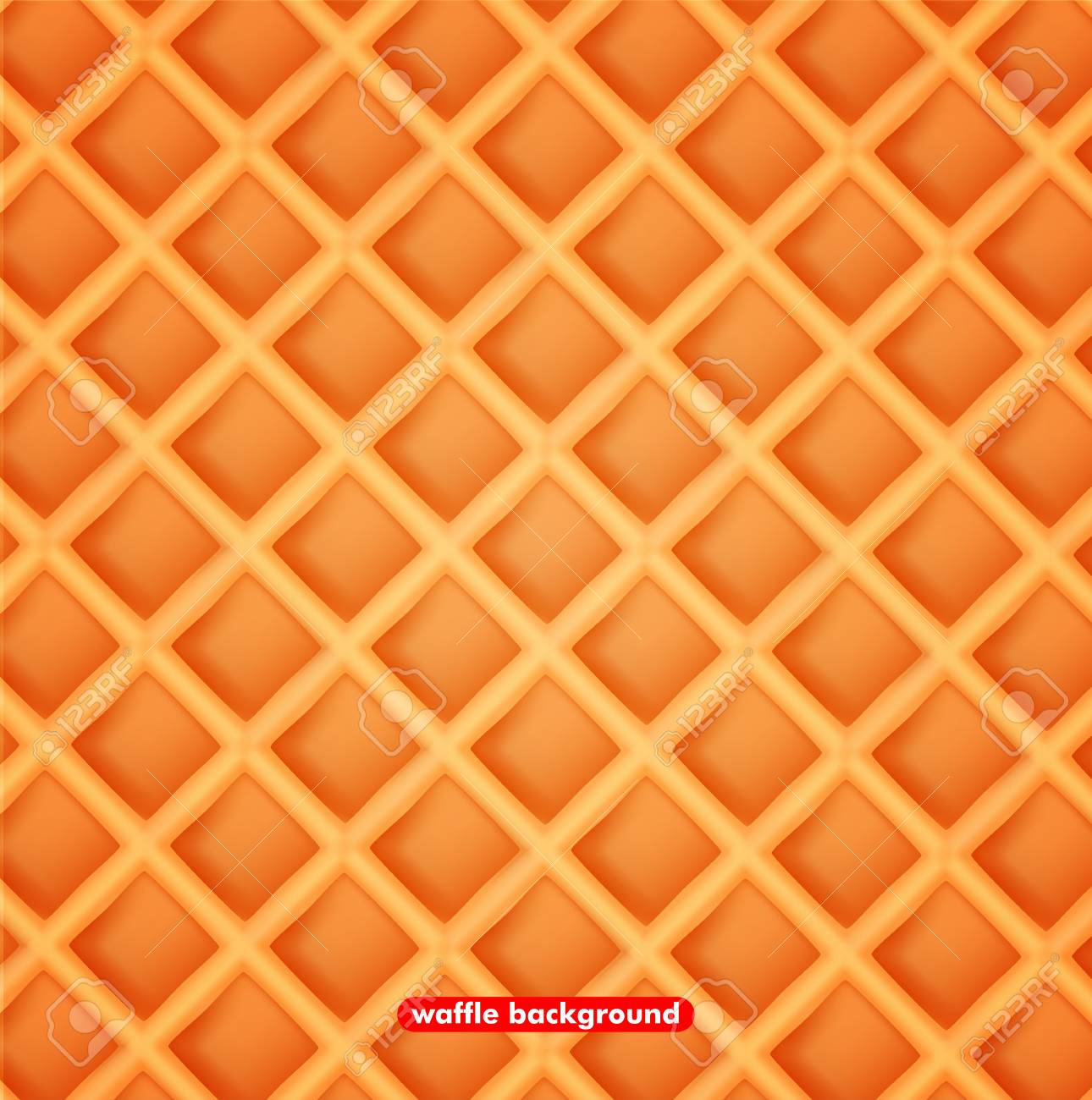 Vector Illustration Sweet Waffle Background The Texture Wafer