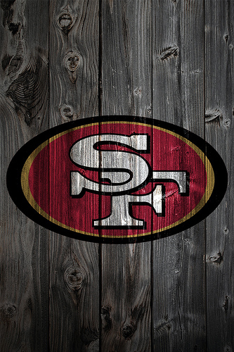 San Francisco 49ers Wood iPhone Background Photo Sharing