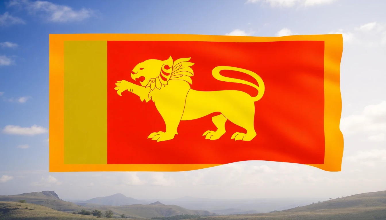 Sri Lanka Flag Wallpaper