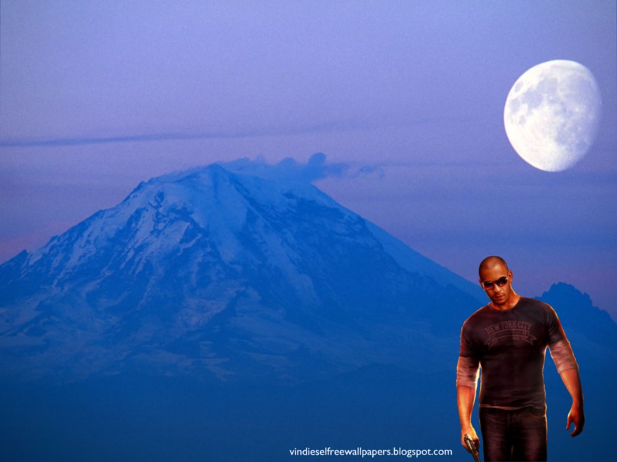  Desktop Wallpaper Wheelman the movie in Ascent Moon Blue Mountain