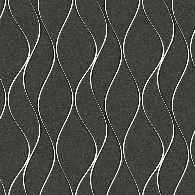 Sample of Modern Wallpaper in Silver design by York Wallcoverings