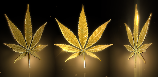Marijuana Live Wallpaper A Stunning 3d Golden Leaf