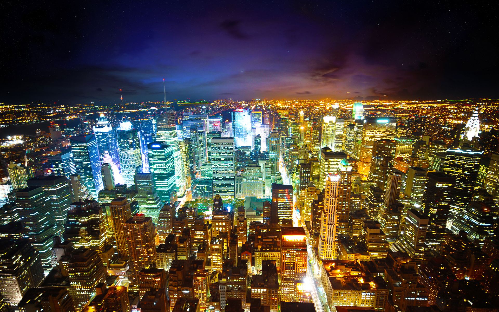 City Lights Hd Wallpaper