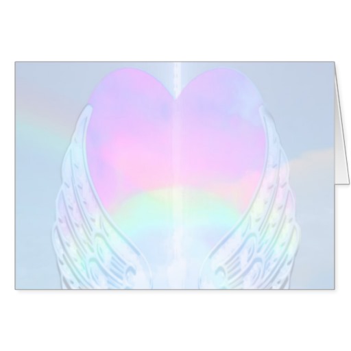 Angel Wings Background Greeting Card