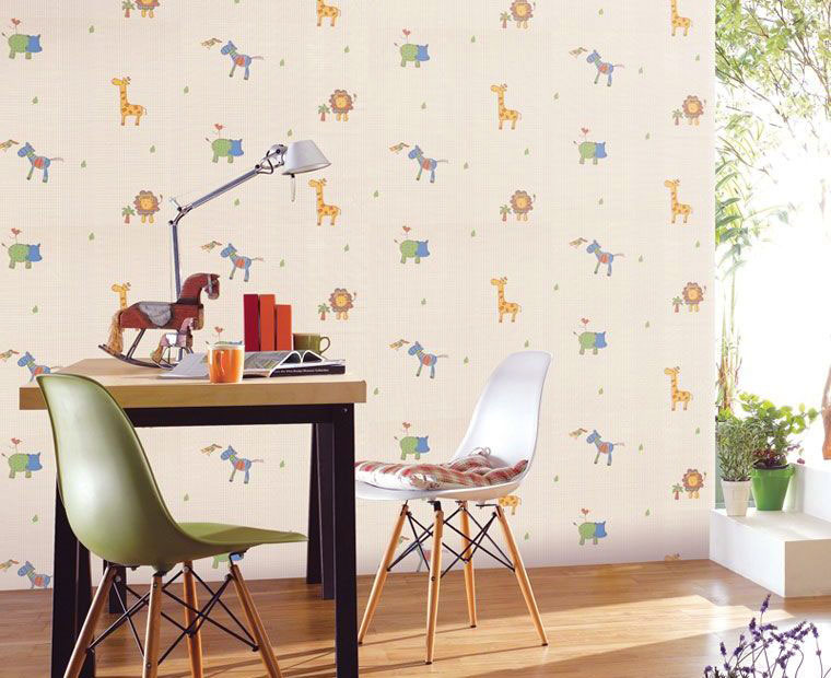 Fresh Colorful Wallpaper for Kids Room   Bedroom Design Ideas