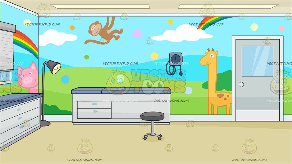 A Pediatric Clinic Room Background Clipart Cartoons By Vectortoons