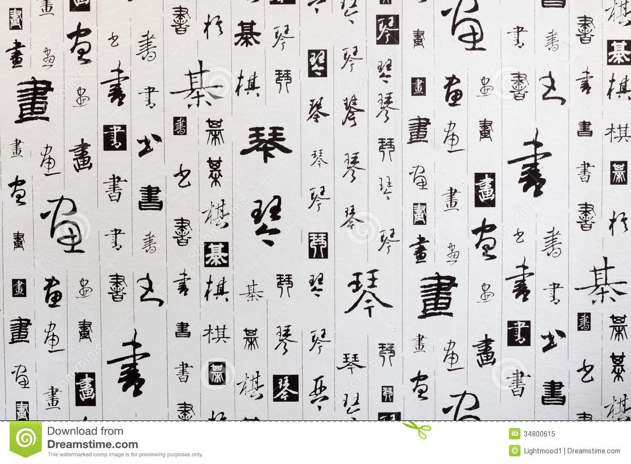 Chinese Letters Wallpaper