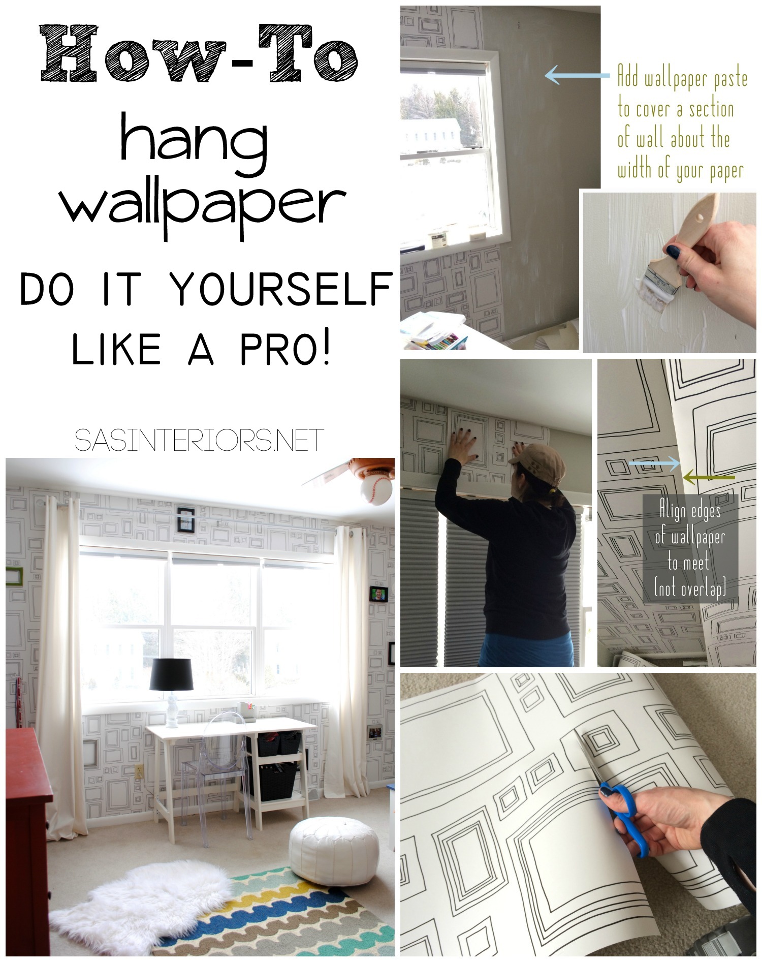 Tutorial Tips Tricks for hanging wallpaper Do It Yourself but get