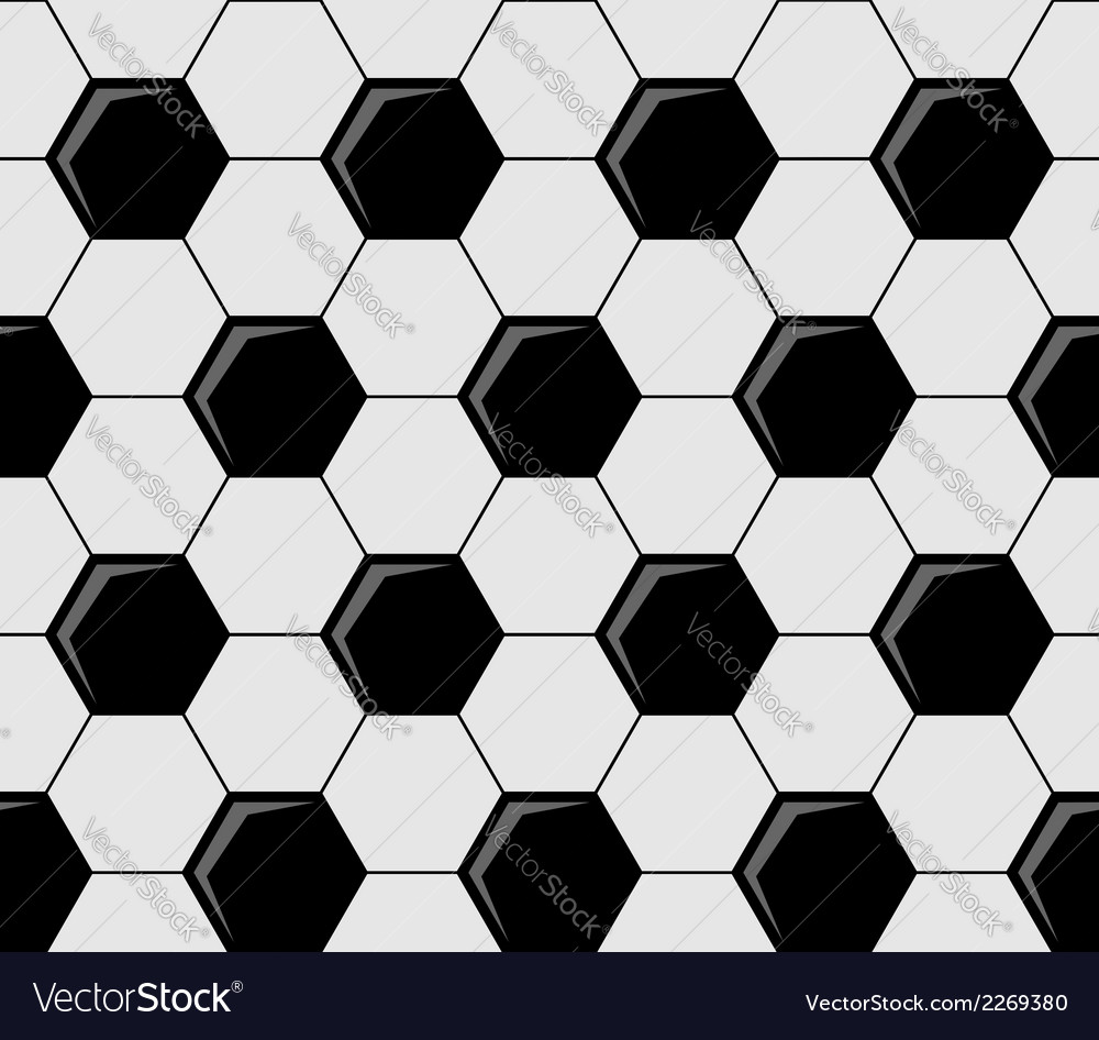 Background Pattern Of Soccer Ball Pentagons Vector Image