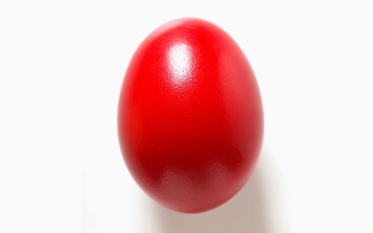Red Easter Egg Wallpaper