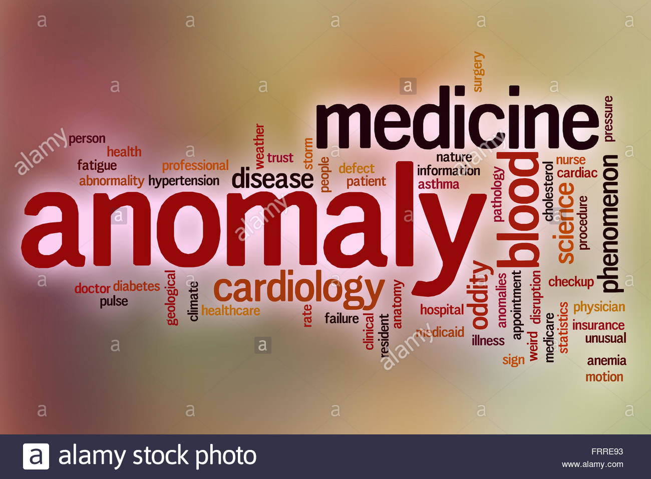 Anomaly Concept Word Cloud Background Stock Photos