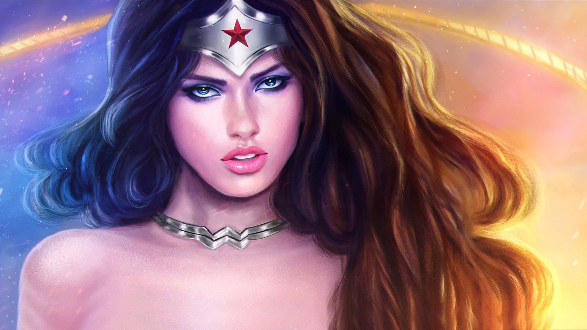 Adriana Lima as Wonder Woman Wallpaper