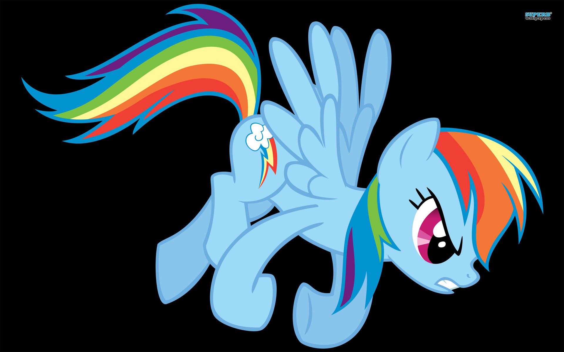 Rainbow Dash Pony Little Friendship Magic Wallpaper Cartoon
