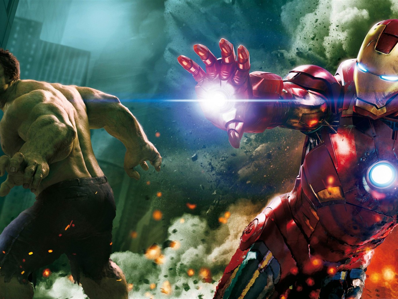 Hulk And Ironman The Avengers HD Wallpaper