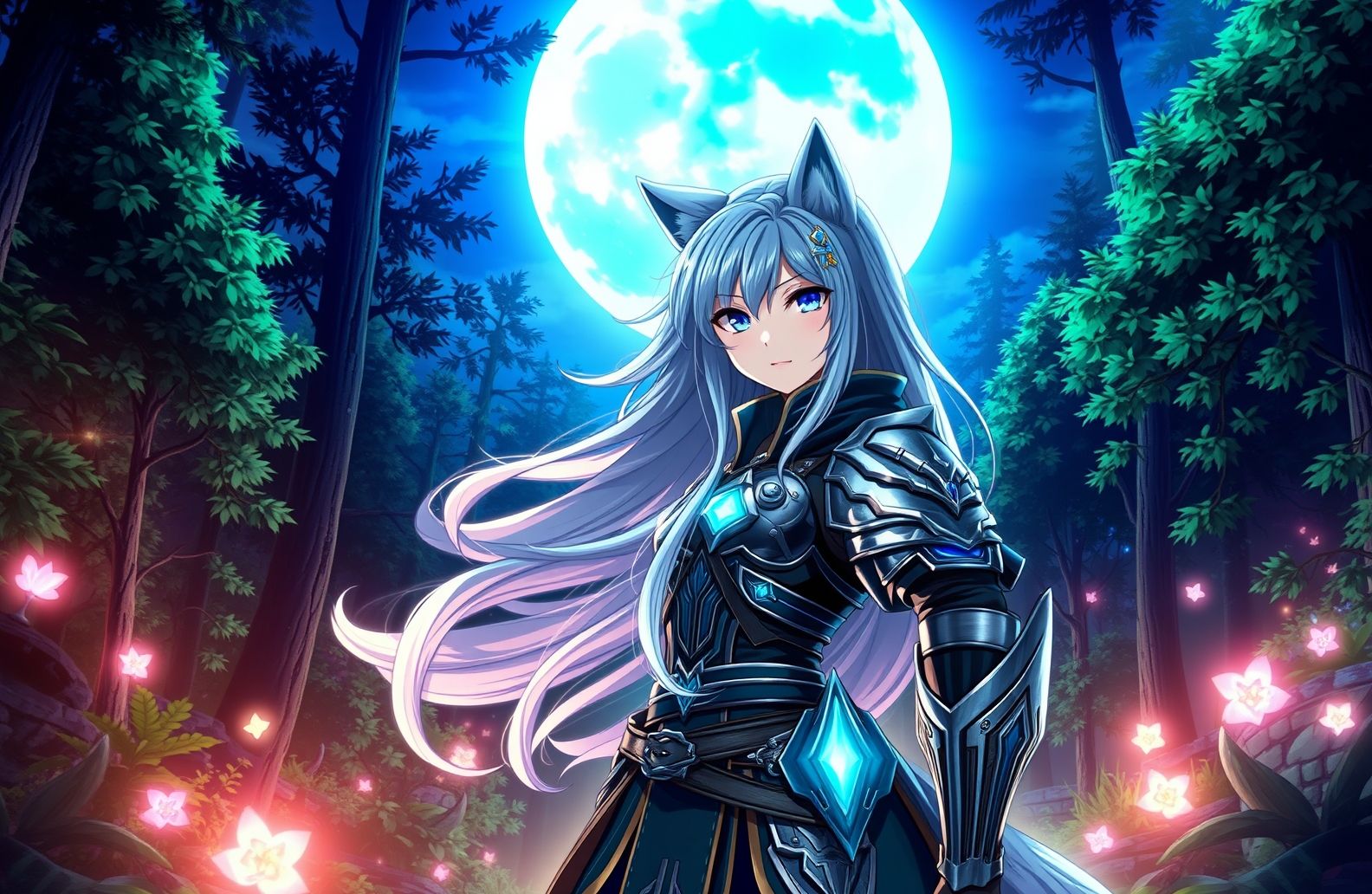 Anime Wolf Girl Wallpaper