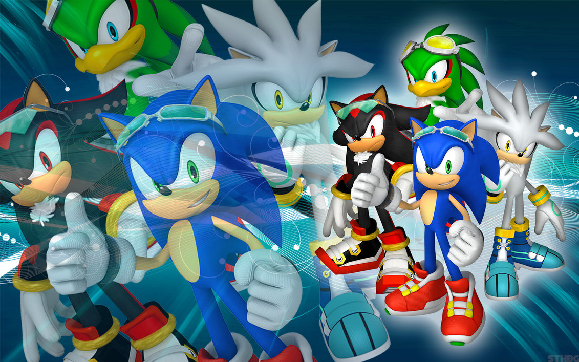 Sonic Shadow Silver And Jet SFR Wallpaper by SonicTheHedgehogBG