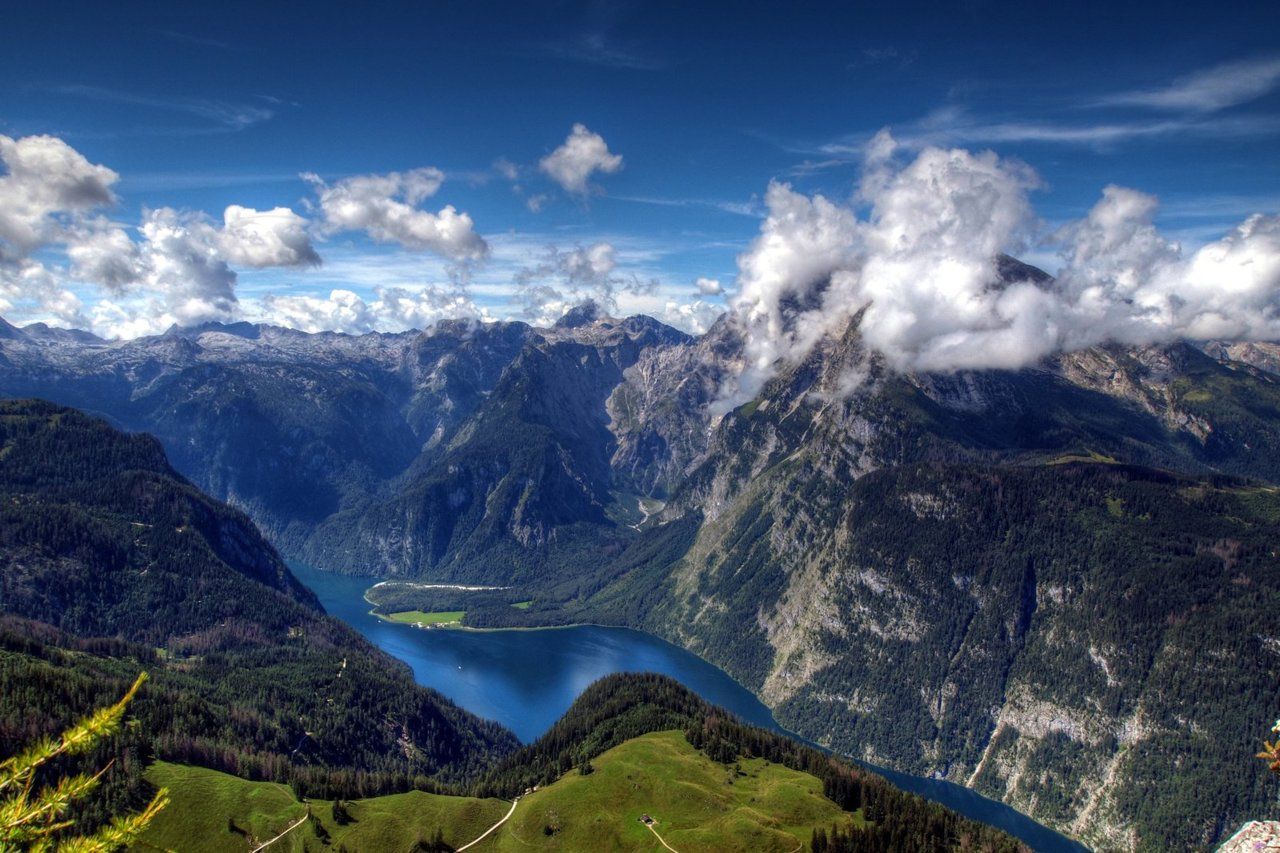 Lake K Nigsee Bavarian Alps Germany Mountain
