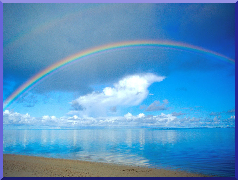 amazing rainbow blue sky clouds wallpapers55com   Best Wallpapers