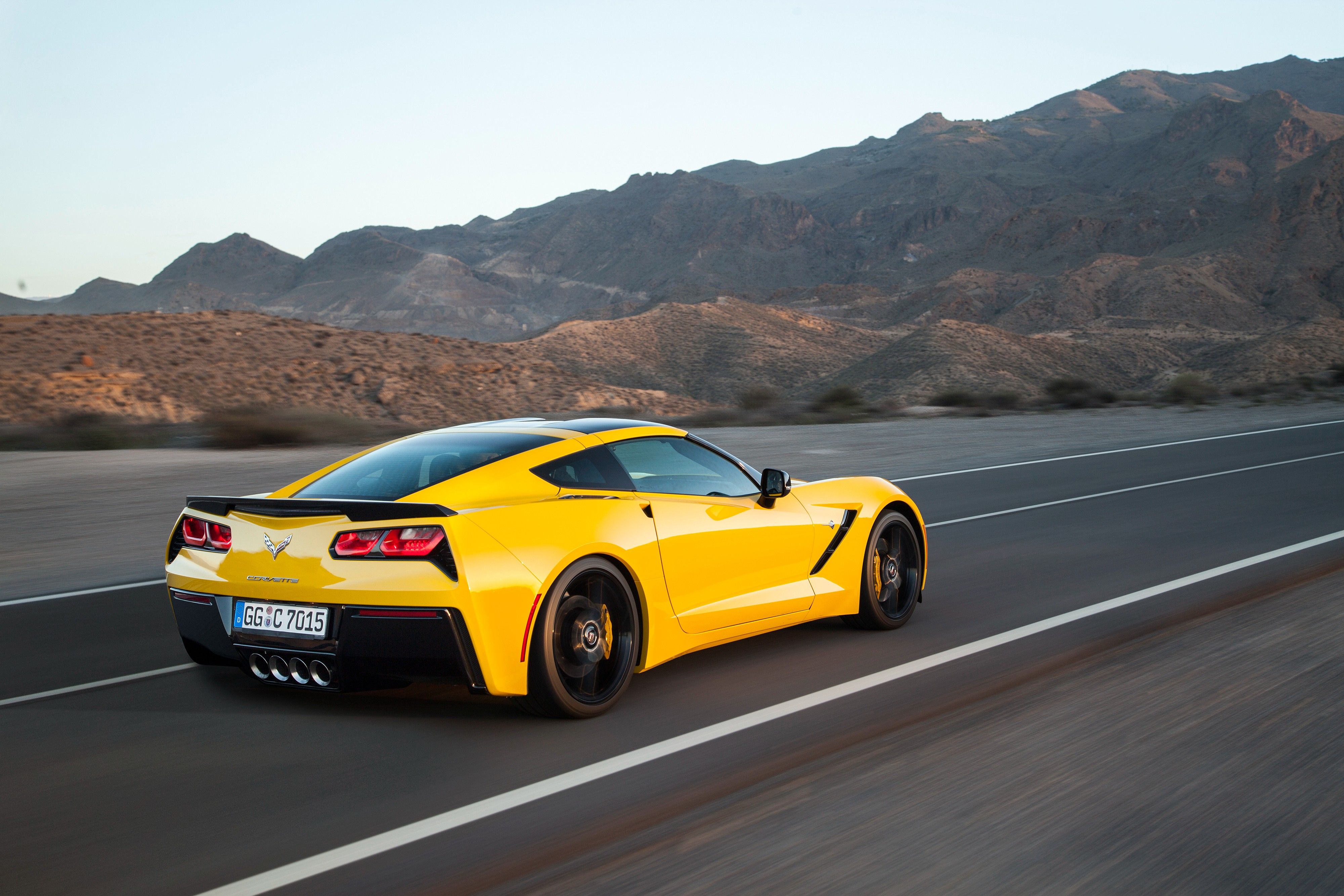 Yellow C7 Corvette Wallpaper Top