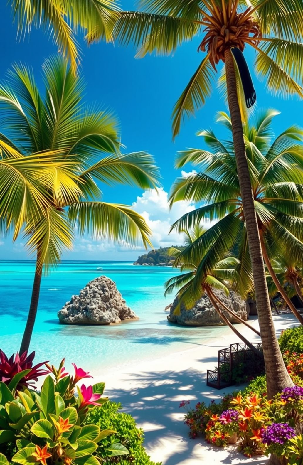 Tropical Island Wallpaper
