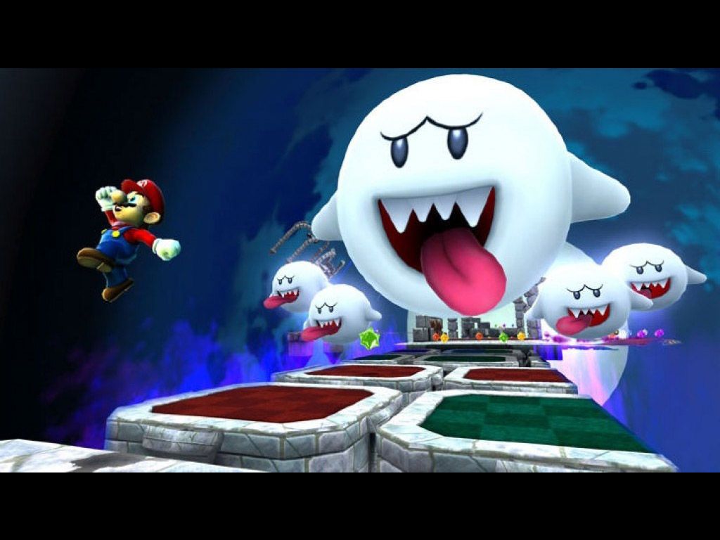 Mario Chased By Boo Wallpaper Super