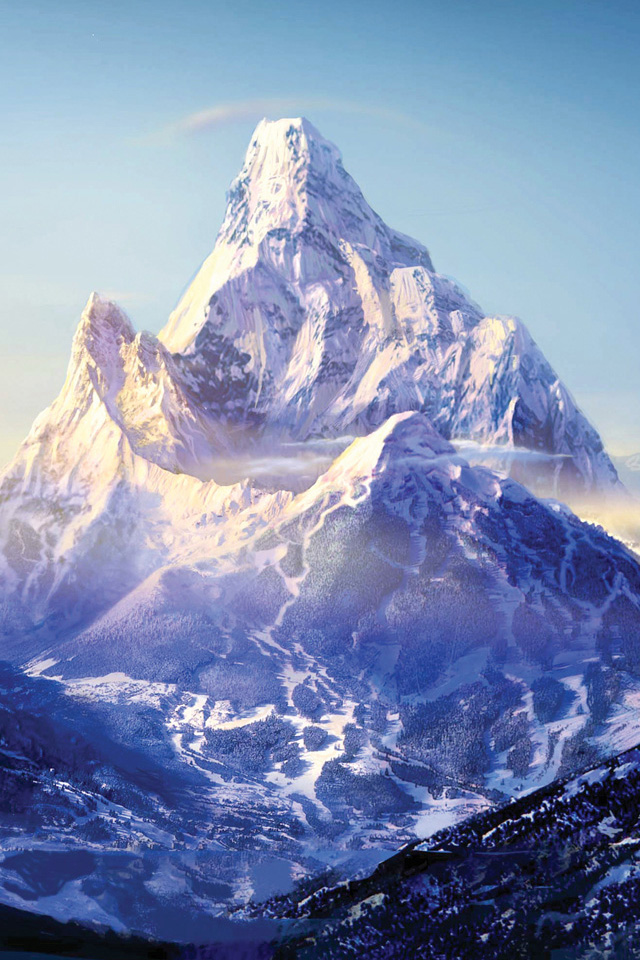Mystical Mountain iPhone Wallpaper HD