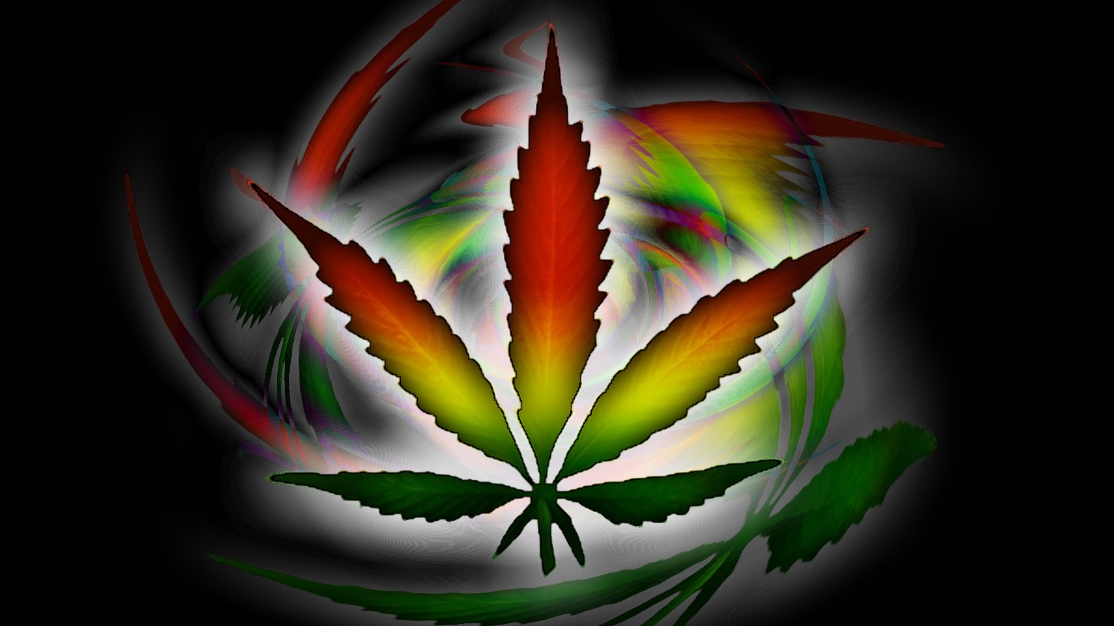 Multi Coloured HD Weed Wallpaper
