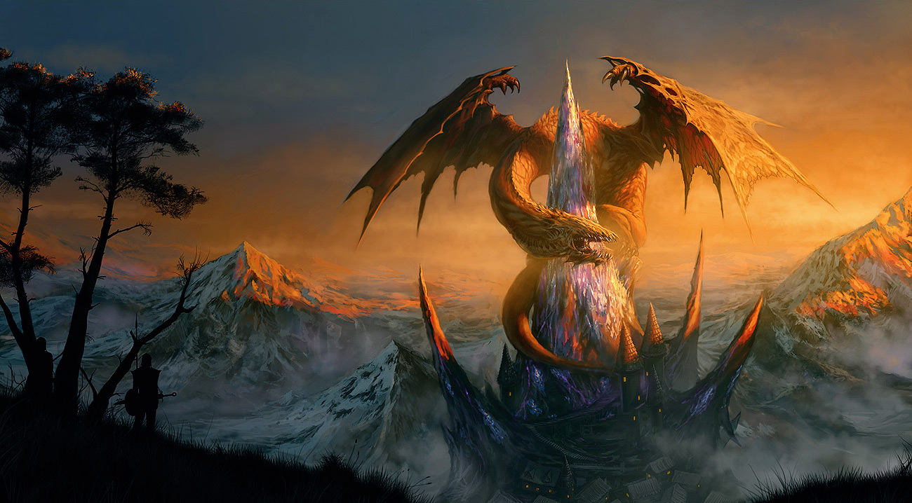 Epic Dragon Fantasy Wallpaper Image Pictures Becuo