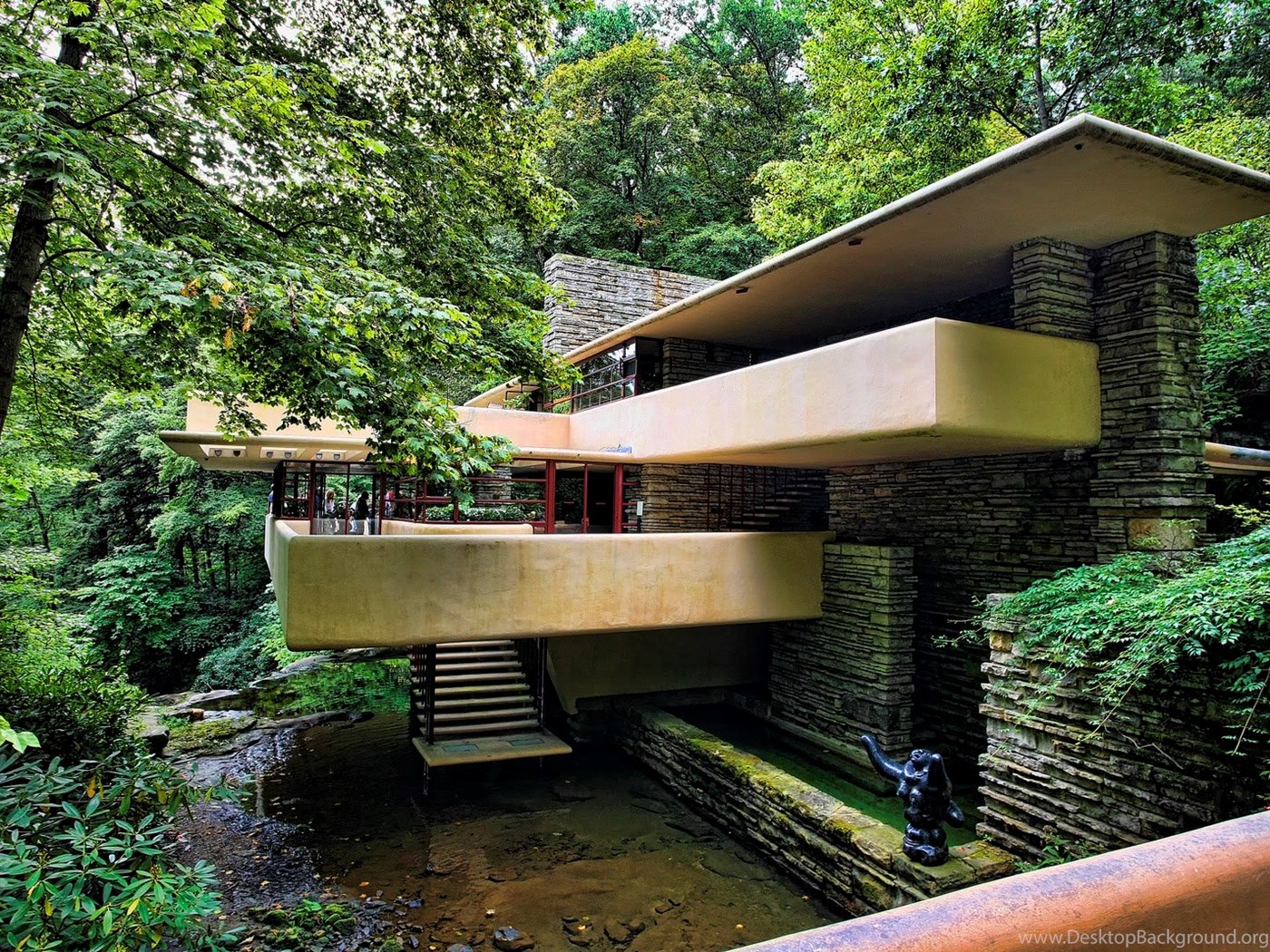 Falling Water Frank Lloyd Wright Wallpaper HD Pictures