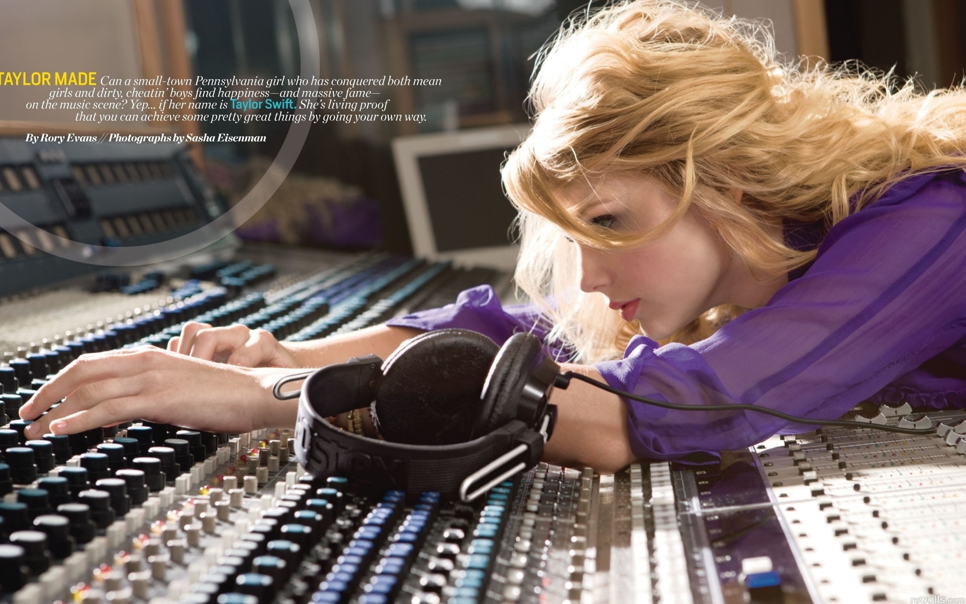 Wallpaper Text Taylor Swift Headphones Console Girl Audio