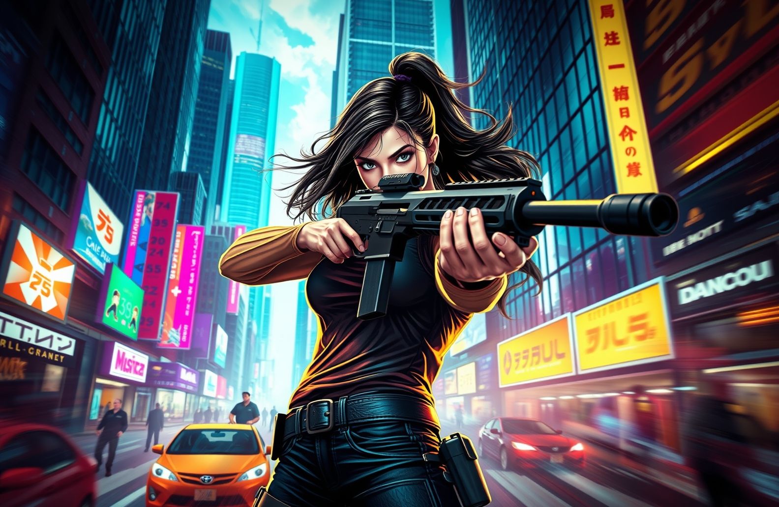 Girls With Guns Wallpaper