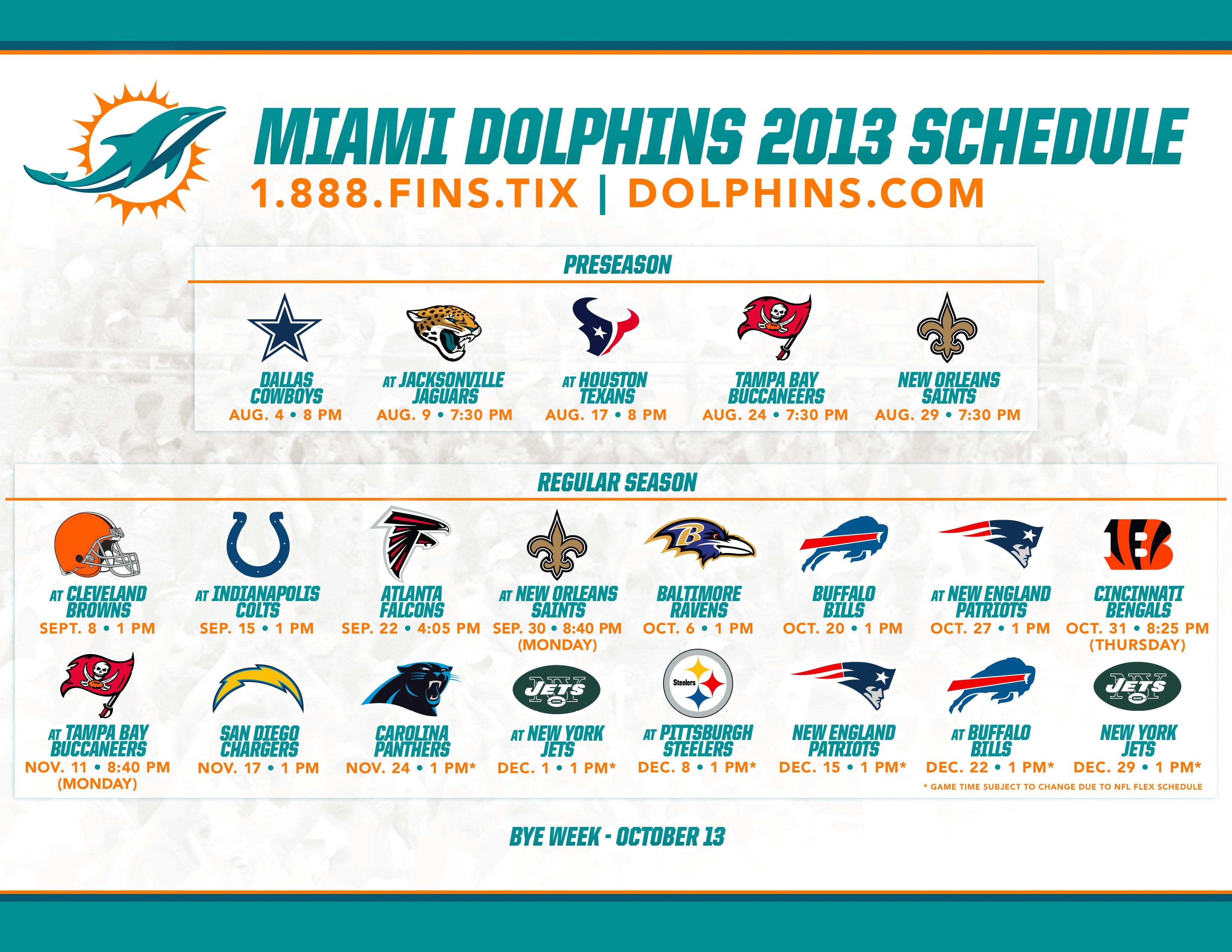 🔥 [48+] Miami Dolphins Schedule Wallpaper WallpaperSafari
