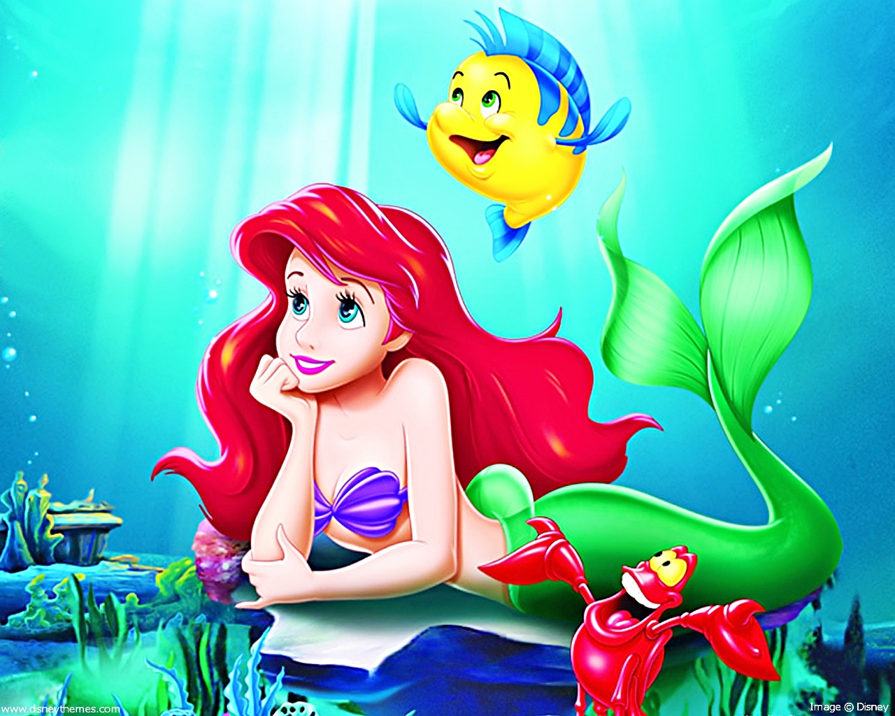 Walt Disney Wallpaper The Little Mermaid Characters