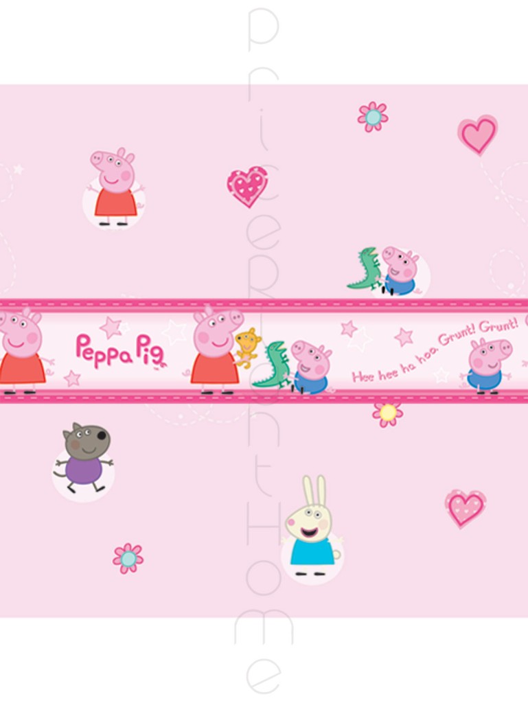 Details about PEPPA PIG WALLPAPER 10m NEW WALL DECOR GIFT