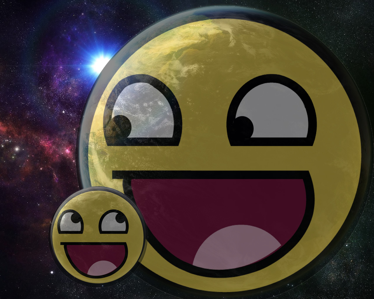 Thread Awesome Smiley Wallpaper D
