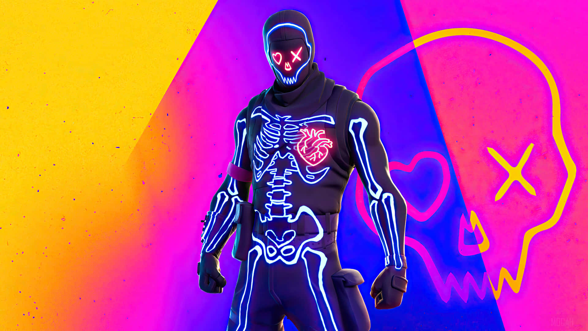 Purple Skull Trooper Wallpaper