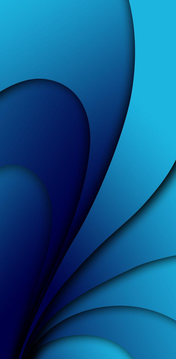 Ios Blue Spiral Gradient By Ongliong11 Background Image