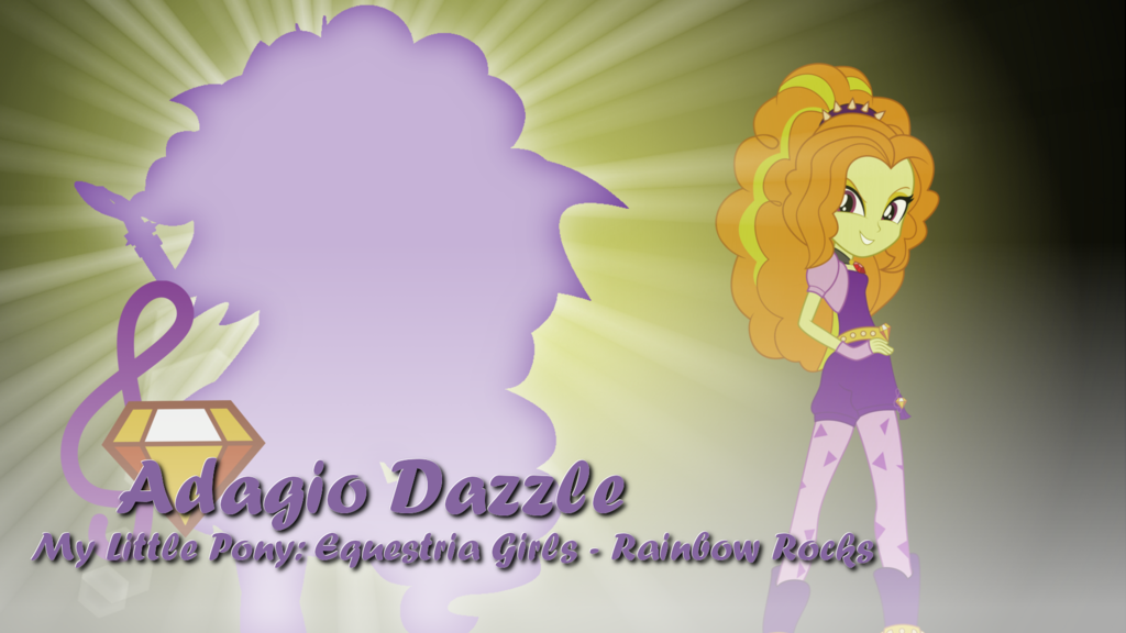 Adagio Dazzle Mlp Eg Rainbow Rocks Wallpaper By Joeycrick On