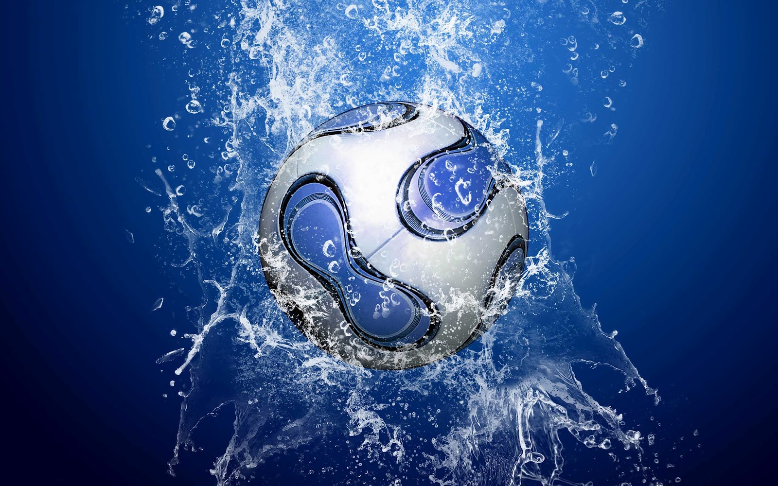 Soccer Football Wallpaper Blue White Soccerball Beautiful