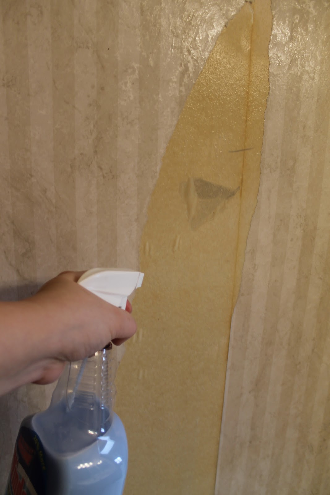 How to remove old wallpaper easily Bathroom Makeover 1067x1600