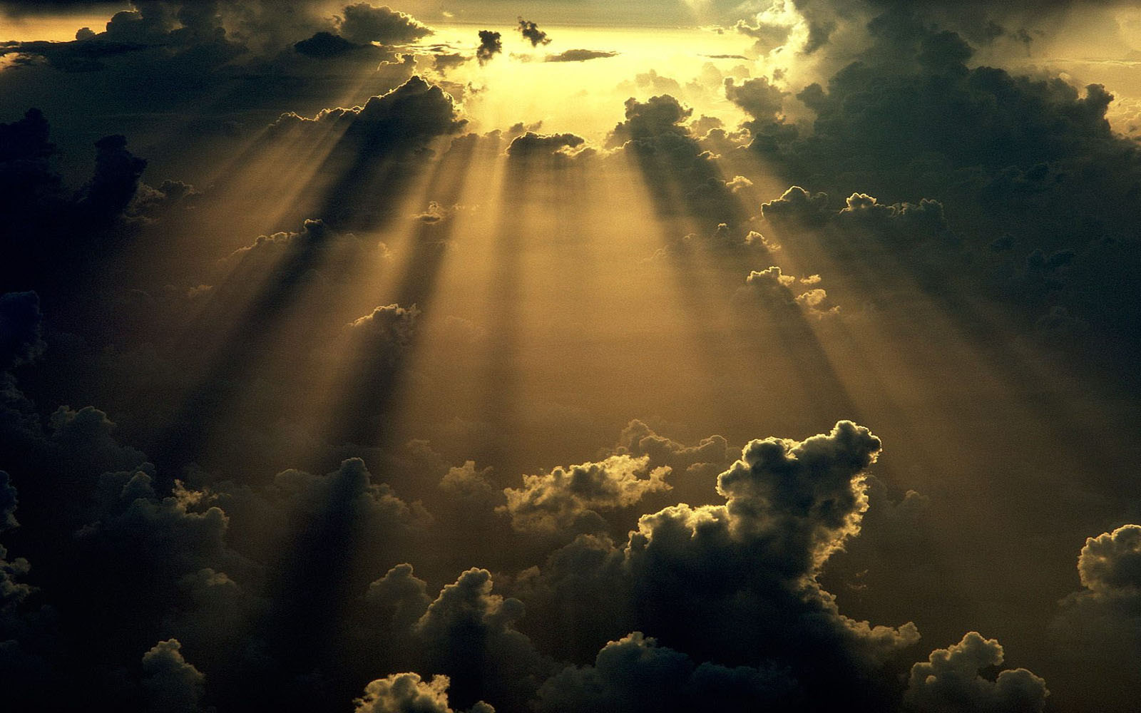 Sun And Clouds Wallpaper