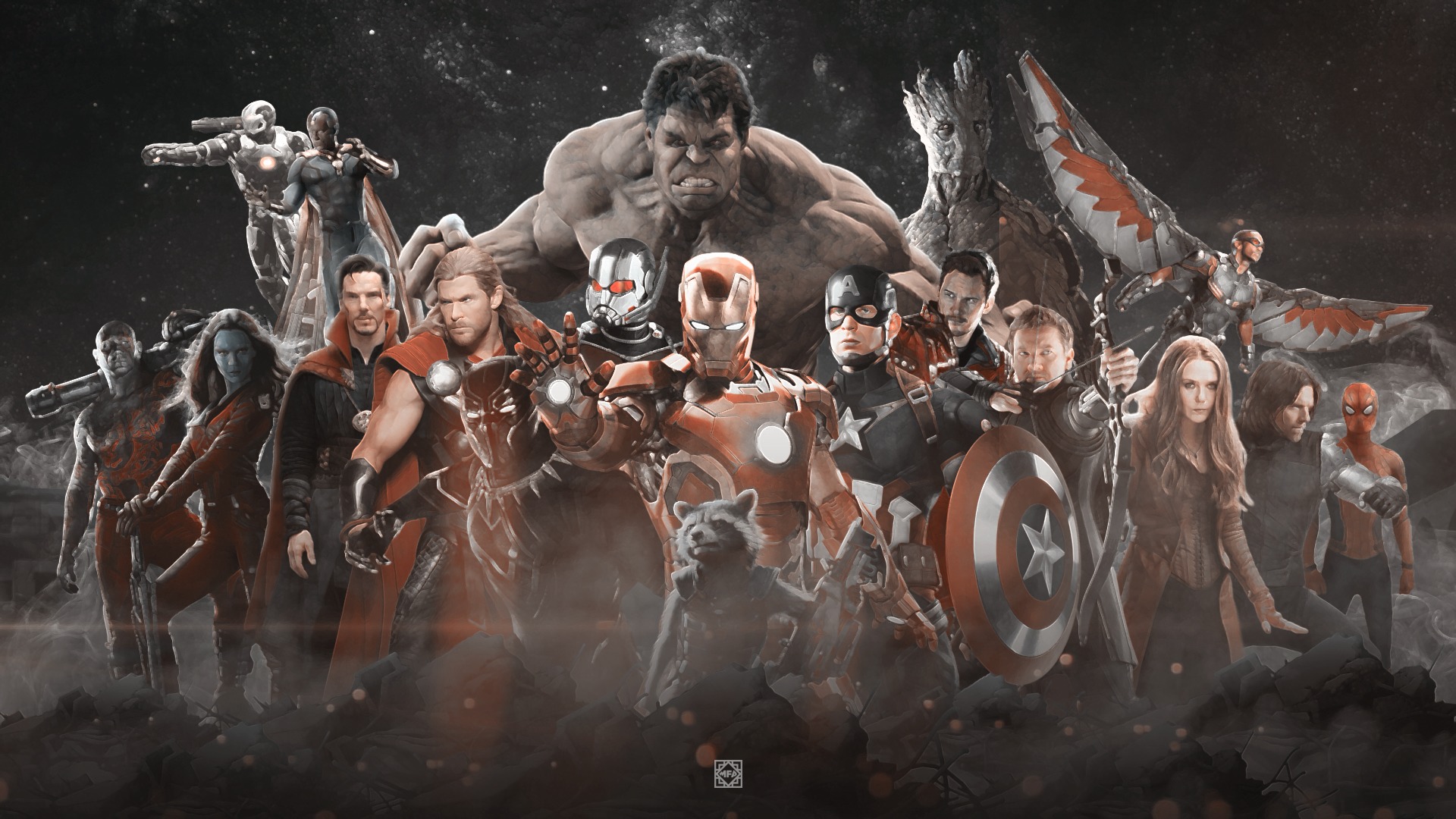 Avengers Infinty War All Superhero Fanart Wallpaper HD Movies 4k
