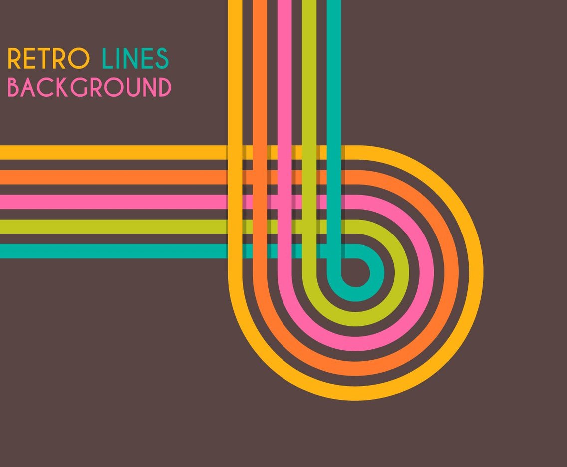 Retro Lines Vector At Vectorified Wallpaper
