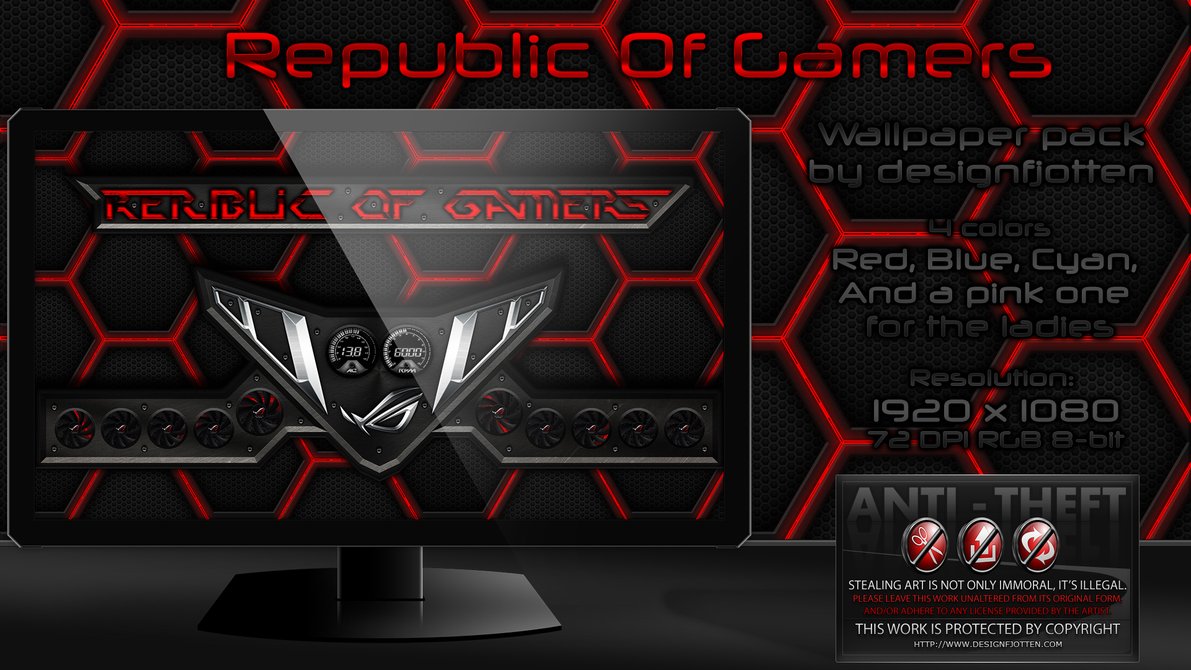 Ripublic Of Gamers Wallpaper Pack By Designfjotten