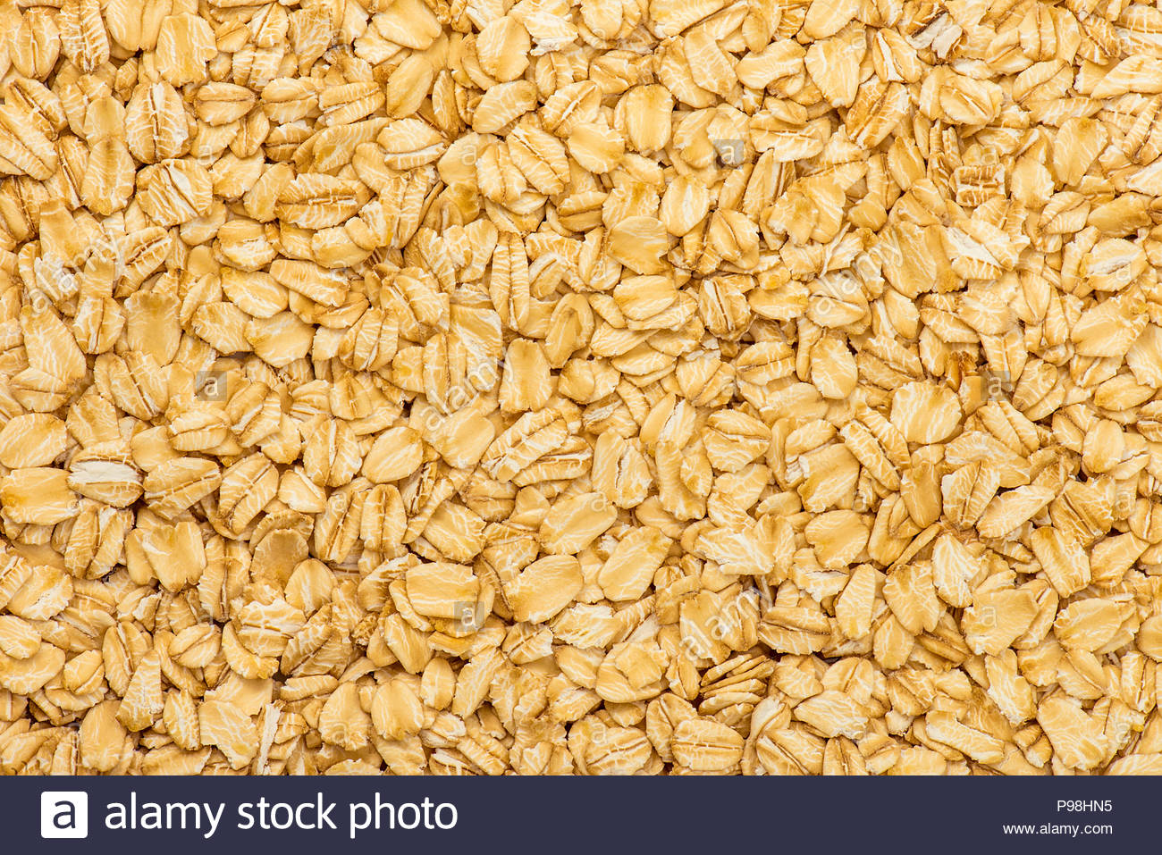 Oatmeal Texture Rolled Oat Flakes Background Stock Photo