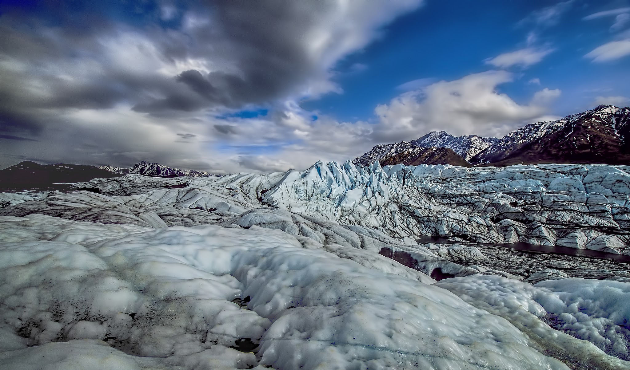 Glacier In Alaska For Nature Wallpaper HD