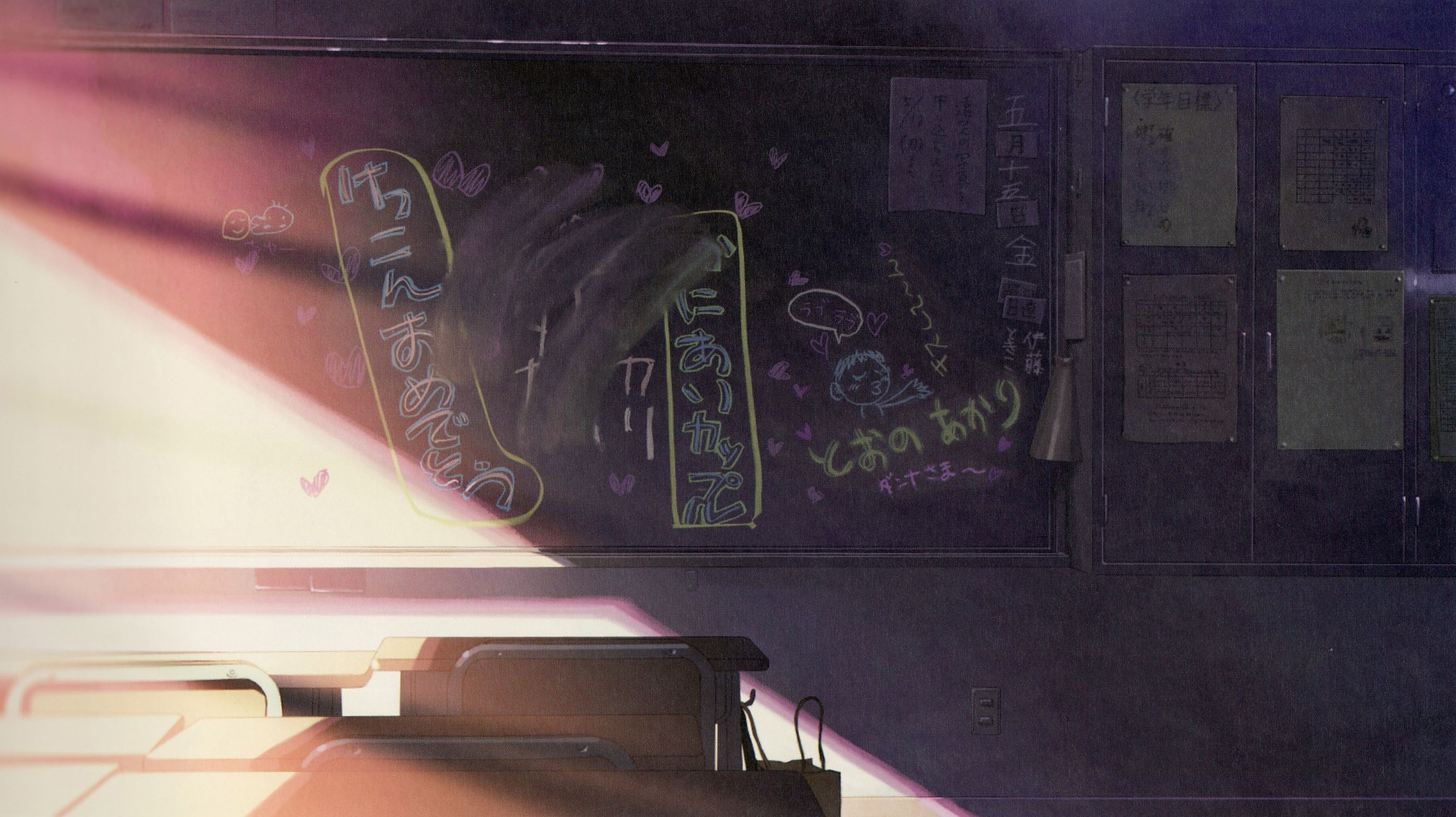 Makoto Shinkai Wallpaper Blackboards Anime