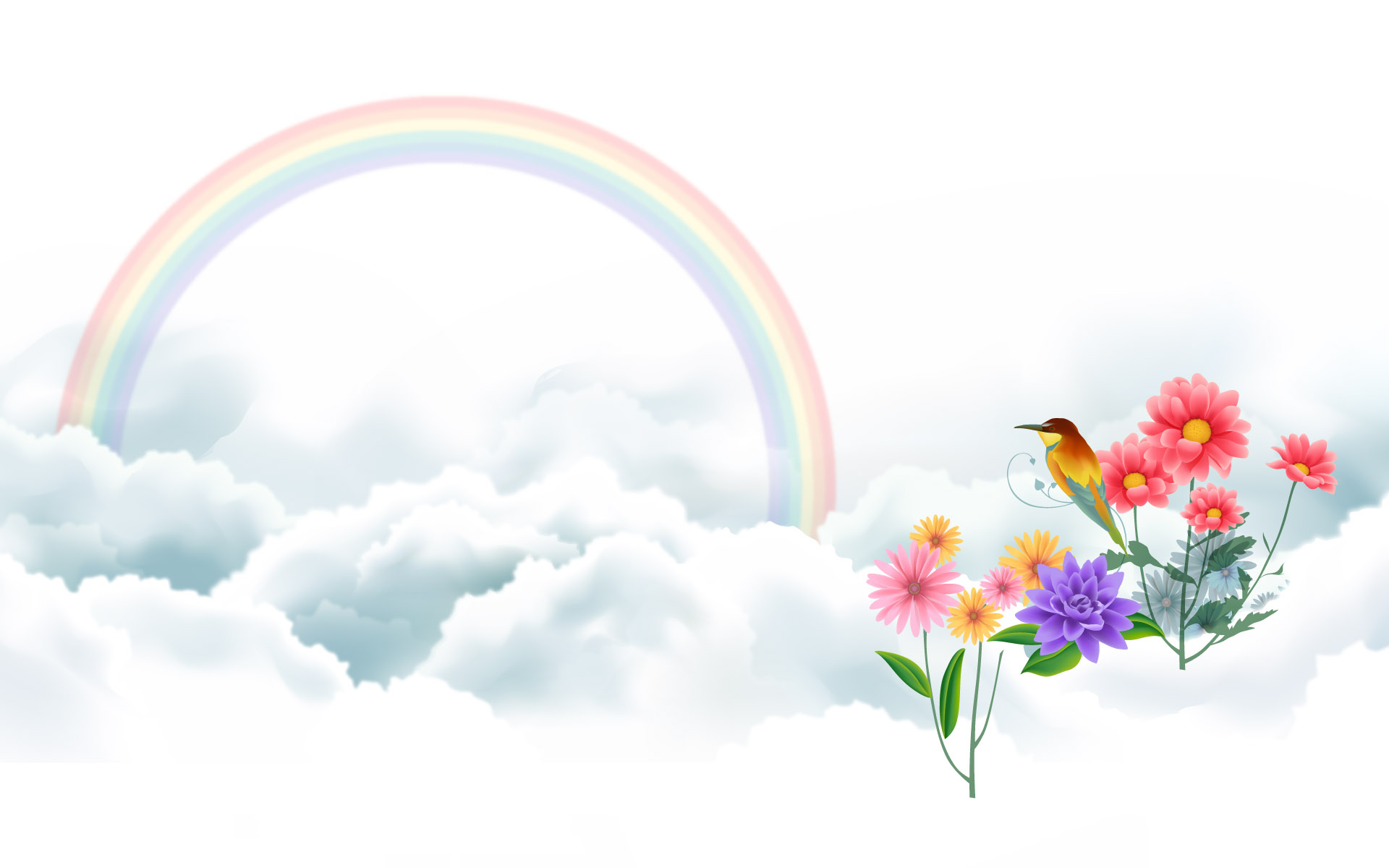 Rainbow Desktop Background Wallpaper High Definition Quality