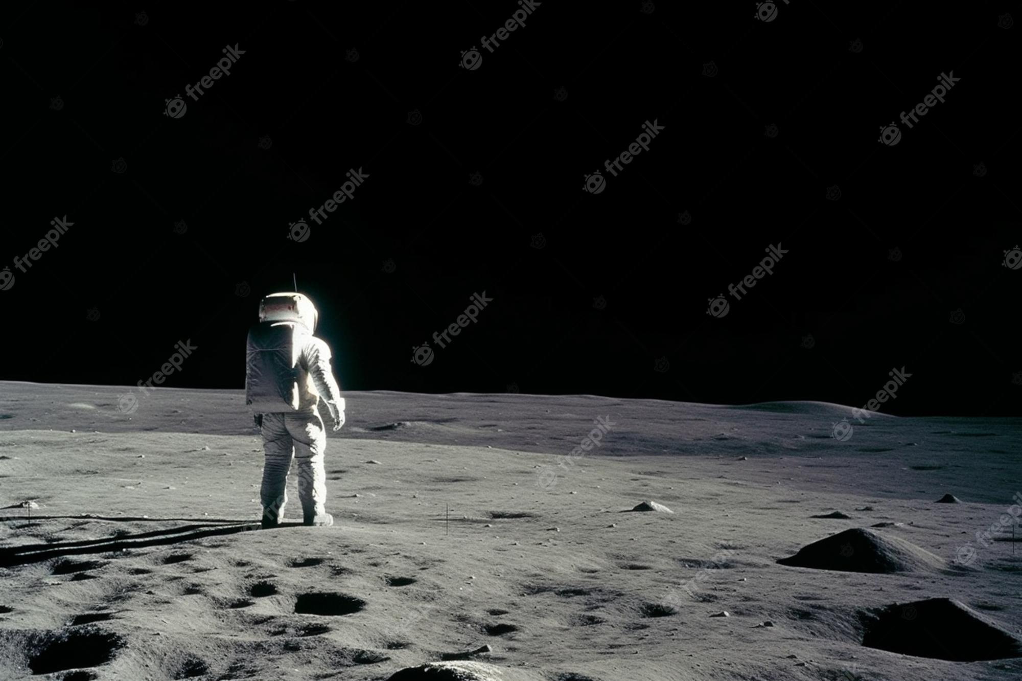Premium Photo Astronaut on the moon wallpapers and images